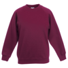 Premium 70/30 Kids Raglan Sweatshirt in burgundy