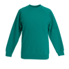 Premium 70/30 Kids Raglan Sweatshirt in emerald
