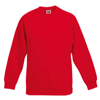Premium 70/30 Kids Raglan Sweatshirt in red