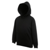 Premium 70/30 Kids Hooded Sweatshirt in black