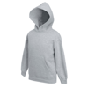 Premium 70/30 Kids Hooded Sweatshirt in heather-grey