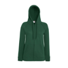 Lady-Fit Lightweight Hooded Sweatshirt Jacket in bottle-green
