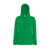 Lady-Fit Lightweight Hooded Sweatshirt Jacket in kelly-green