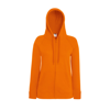 Lady-Fit Lightweight Hooded Sweatshirt Jacket in orange
