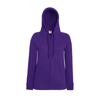 Lady-Fit Lightweight Hooded Sweatshirt Jacket in purple