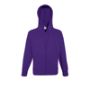 Lightweight Hooded Sweatshirt Jacket in purple