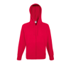 Lightweight Hooded Sweatshirt Jacket in red