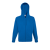 Lightweight Hooded Sweatshirt Jacket in royal-blue