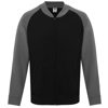 Baseball Sweatshirt Jacket in black-lightgraphite