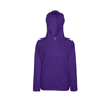 Lady-Fit Lightweight Hooded Sweatshirt in purple