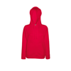 Lady-Fit Lightweight Hooded Sweatshirt in red
