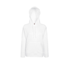 Lady-Fit Lightweight Hooded Sweatshirt in white