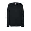 Lady-Fit Lightweight Raglan Sweatshirt in black