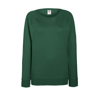 Lady-Fit Lightweight Raglan Sweatshirt in bottle-green