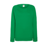 Lady-Fit Lightweight Raglan Sweatshirt in kelly-green