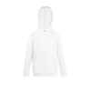 Kids Lightweight Hooded Sweatshirt in white
