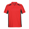 Two-Tone Polo in red-black