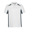 Two-Tone Polo in white-navy