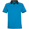 Crossover Performance Polo in electricblue-black