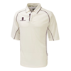 Premier Shirt ¾ Sleeve in white-maroontrim