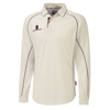 Premier Shirt Long Sleeve in white-maroontrim