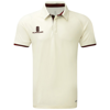 Ergo Short Sleeve Shirt in white-maroontrim