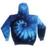 Rainbow Tie-Dye Hoodie in blue-ocean