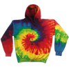 Rainbow Tie-Dye Hoodie in rainbow