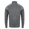 ¼ Zip Top With Reflective Panels in grey-marl