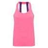 Women'S Tridri® Double Strap Back Vest in lightning-pink-melange