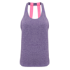 Women'S Tridri® Double Strap Back Vest in purple-melange