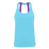 Women'S Tridri® Double Strap Back Vest in turquoise-melange