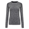 Women'S Seamless '3D Fit' Multi-Sport Performance Long Sleeve Top in charcoal