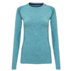 Women'S Seamless '3D Fit' Multi-Sport Performance Long Sleeve Top in turquoise