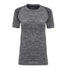 Women'S Seamless '3D Fit' Multi-Sport Performance Short Sleeve Top in charcoal