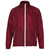 Contrast Lightweight Jacket in burgundy-white