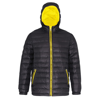 Padded Jacket in black-brightyellow
