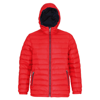 Padded Jacket in red-navy