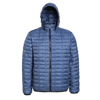 Honeycomb Hooded Jacket in navy