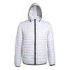 Honeycomb Hooded Jacket in white