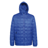 Box Quilt Hooded Jacket in royal