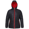 Women'S Padded Jacket in black-red