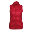 Women'S Tribe Fineline Padded Gilet in red