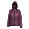 Women'S Honeycomb Hooded Jacket in mulberry