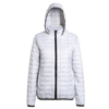 Women'S Honeycomb Hooded Jacket in white