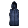 Women'S Honeycomb Hooded Gilet in navy