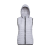 Women'S Honeycomb Hooded Gilet in white