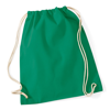 Cotton Gymsac in kelly-green