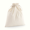 Organic Cotton Drawcord Bag in natural