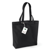 Organic Cotton Shopper in black